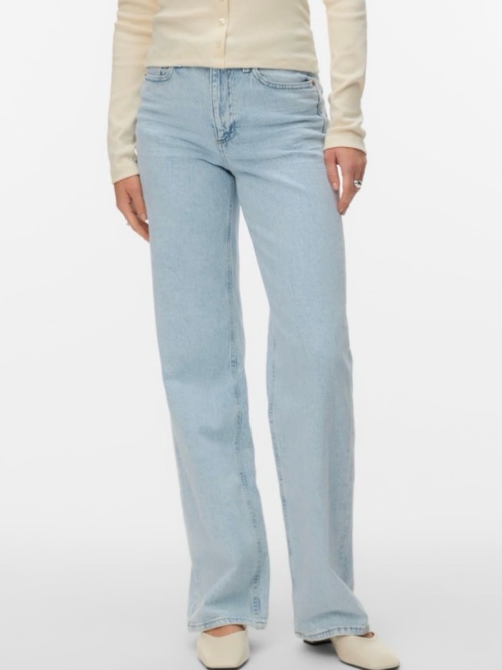 Vero Moda Light Blue Wide Leg Jeans
